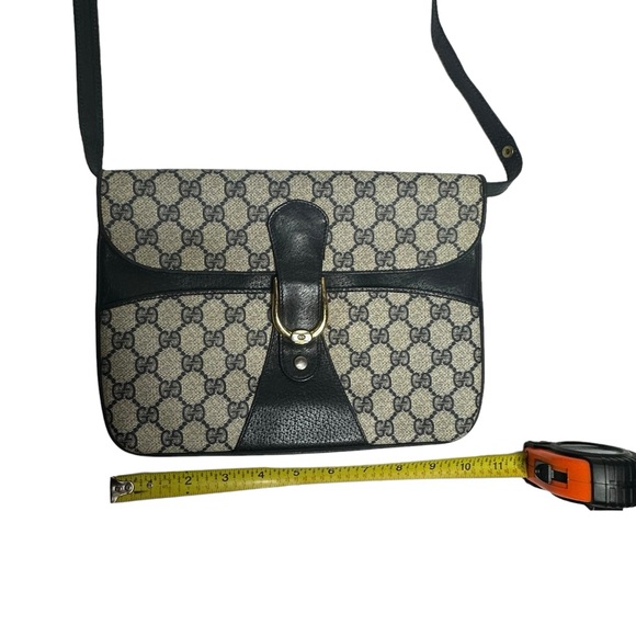 FINAL PRICE Late 70’s/early 80’s Gucci GG Monogram CanvasLeather Convertible Bag - Picture 8 of 15